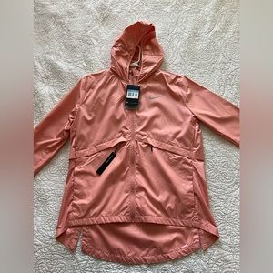 Nike salmon pink light rain jacket